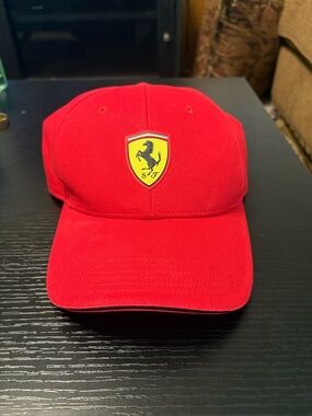F1 Scuderia Ferrari Team Adult Unisex strap back  Hat Red Puma Brand